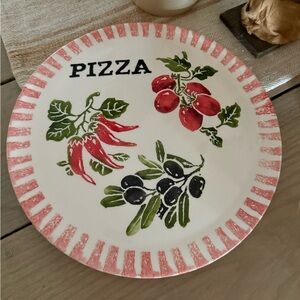 Brand NWOT Ceramic Pizza Platter Plate